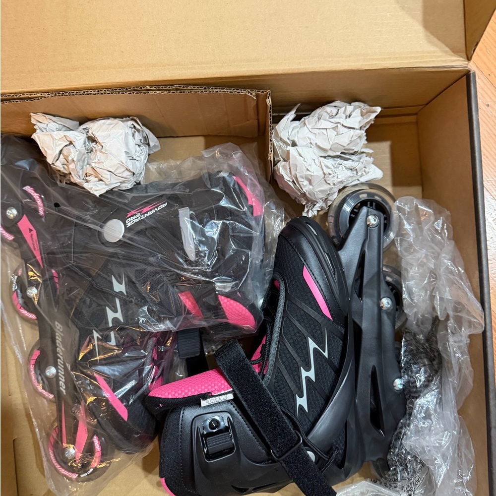Bladerunner Women's Black and Pink Adjustable Inline Skates - Picture 2 of 6